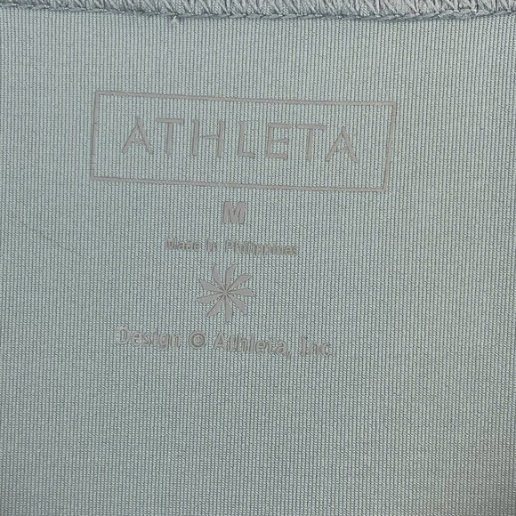 ATHLETA Green Hoodie Top Shirt Pullover Long Sleeve Size M - Picture 2 of 10